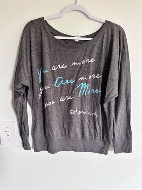 Tenth Avenue North Concert Gray Women's Pullover Shirt with Script Accent